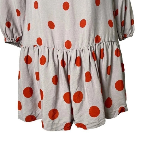 Anthropologie Meadow Rue Minutiae Polka Dot Drop Waist Ruffle Dress Women Size 0 - Picture 7 of 7
